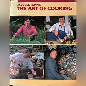 Vintage Jacques Pepin’s Cookbook with Culinary Techniques